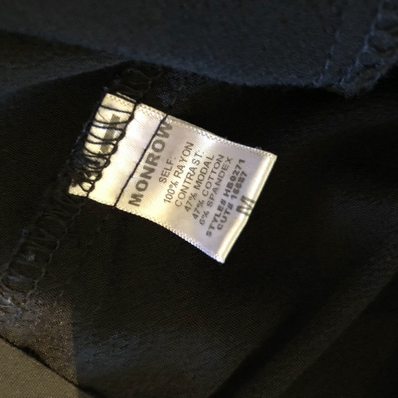 MONROW Easy Woven Joggers Black Sz. M - Picture 9 of 9